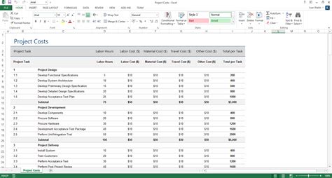 project plan templates  page ms word  excel