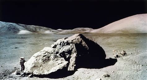 Apollo 17 Schmitt And Boulder 1972 Photograph By Eugene Cernan Pixels