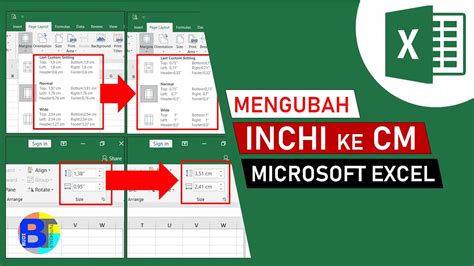 Cara Mengubah Ukuran Inchi Ke CM Di Excel Belajar Microsoft Excel