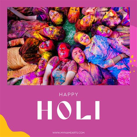 Create Happy Holi 2023 Photo Frame Online Mynamearts