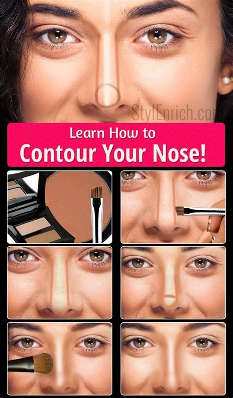 Learn How To Contour Your Nose Step By Step Guide Nose Makeup