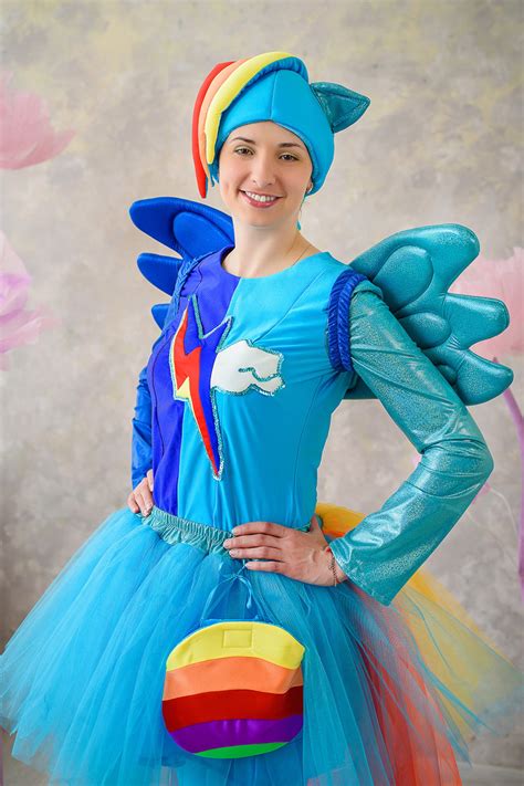 My Little Pony Rainbow Dash Cosplay Costume For Adult Etsy