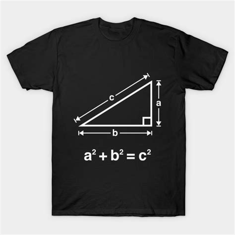 Pythagorean Theorem Mathematics White Ecole T Shirt Teepublic