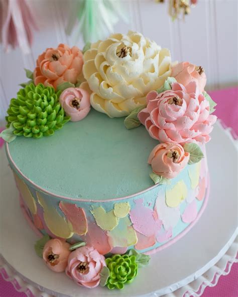 The white flower cake shoppe on instagram: Sweet pastel buttercream dreams🌸💕 #buttercreamlove | White ...