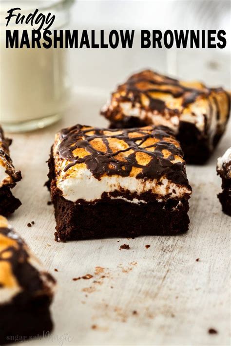 Finally, pour the batter into a greased and lined baking tray and bake the brownies for 30 minutes at 375 °f. Fudgy Marshmallow Brownies | Recipe (With images ...