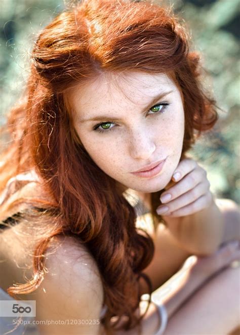 chrissy by nyamarkova with images gorgeous eyes red freckles shades of red hair