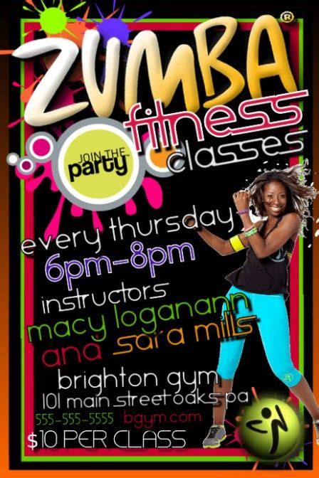 Free Printable Zumba Flyer Templates
