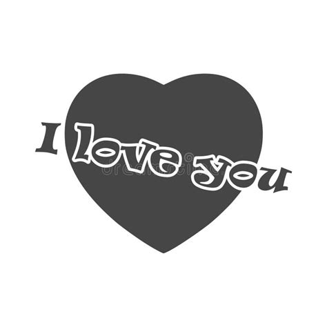 I Love You Heart Icon Stock Vector Illustration Of Letter 153591106