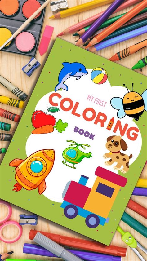 My First Coloring Book 100 Big And Simple Things Coloring Book For