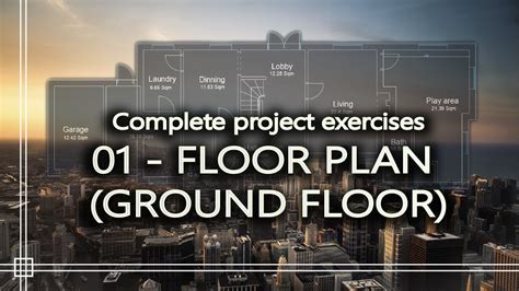 Autocad Complete Tutorial For Beginners Floor Plan Ground Floor