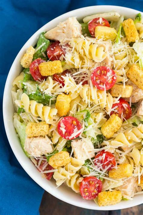 You'll find most of the ingredients in your pantry, pasta is, by nature, only a quick boil away, and let's be honest, you. Chicken Caesar Pasta Salad (Quick & Easy!) - Pumpkin 'N Spice