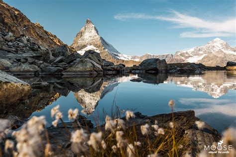 Panoramablick Aufs Matterhorn Wandern Am Gornergrat Und Riffelsee