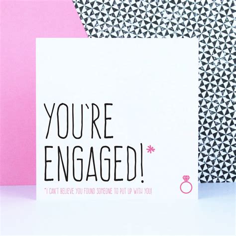 Youre Engaged Engagement Card By Purple Tree Designs