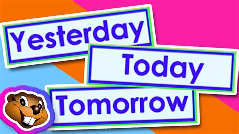 Teach Yesterday Today Tomorrow Clip English Grammar Youtube