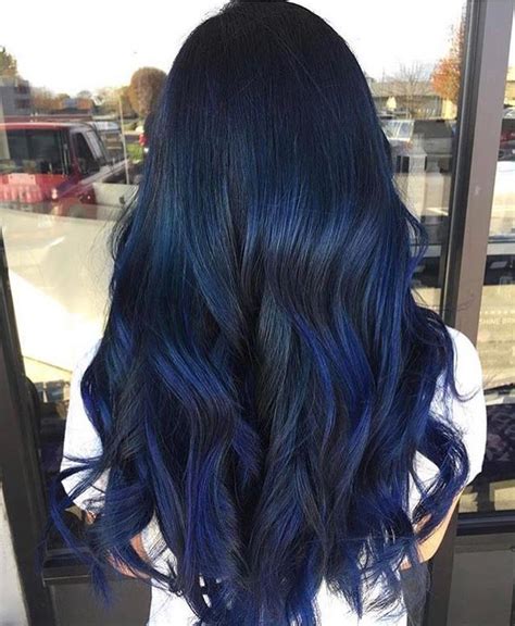 Dye My Hair Blue Black Midnight Blue Hair Dyed Hair Blue Dark Blue Hair