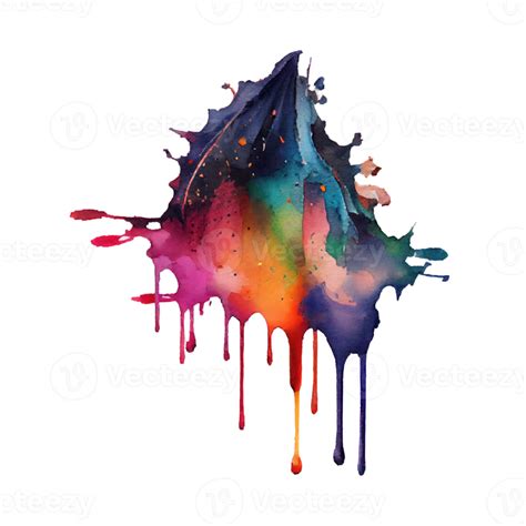 Watercolor Stain In Colorful 21179779 Png