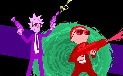 Rick and morty by the sea wallpaper, sunset, rick sanchez, delorean. Rick And Morty Run The Jewels Art, HD 8K Wallpaper