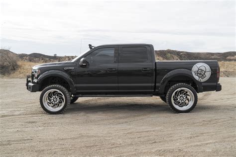 Black Lifted Ford F 150 Outfitted For Off Roading — Gallery