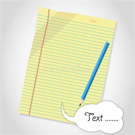 Blank Paper Sheet Stock Vector Illustration Of Message 22529768