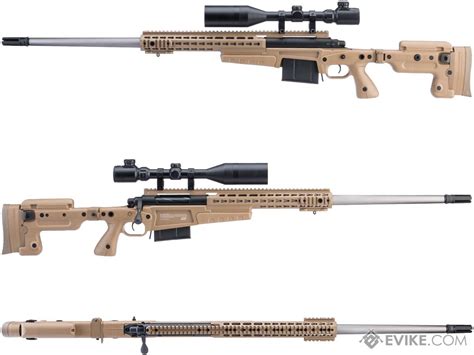 ASG Accuracy International Licensed MK MOD Airsoft Sniper Rifle Color Tan Airsoft Guns