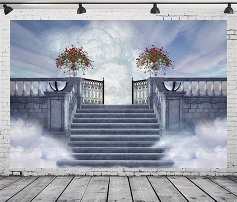 Buy Beleco Stairway To Heaven Photography Backdrop Fabric 9x6ft