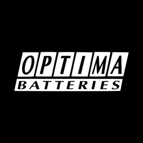Optima Batteries Sponsor Logo Vinyl Decal Sticker