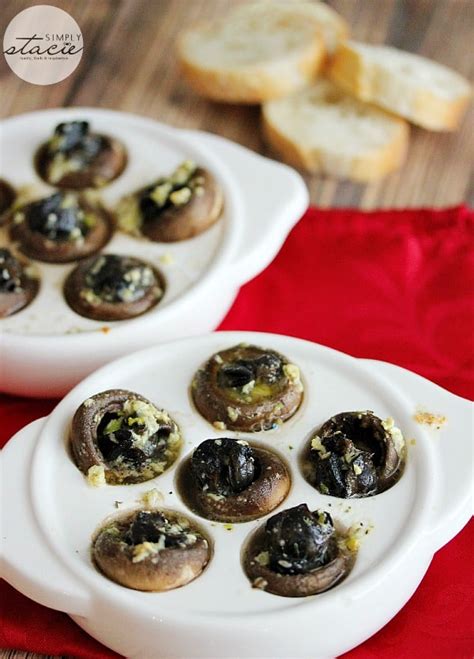 Escargots In Mushroom Caps With Garlic Butter Simply Stacie