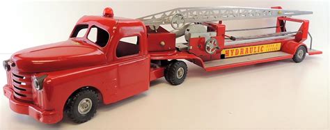 Sold Price Vintage Structo Hydraulic Fire Truck Hook And Ladder