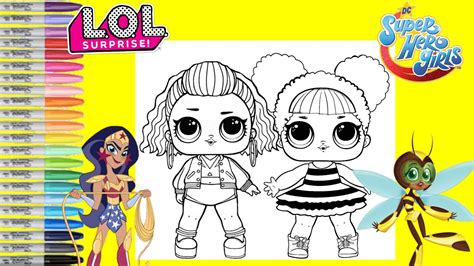 Lol Surprise Dolls Repainted As Dc Superhero Girls Wonder Woman