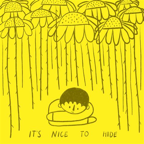 Its Nice To Hide Illustration Philinne Studio Hiding Feelings