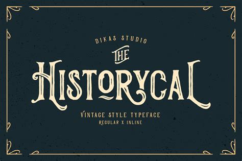 Historycal 2 Font Styles Serif Fonts ~ Creative Market