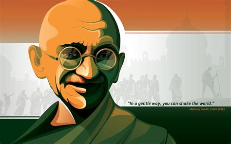 Mahatma Gandhi You Can Shake The World Wallpaper Hd Inspirational