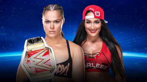 Raw Womens Champion Ronda Rousey Vs Nikki Bella à Evolution 2018