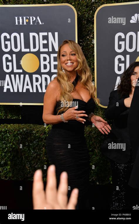Mariah Carey At The 75th Annual Golden Globe Awards At The Beverly