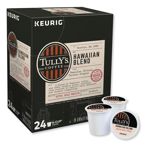 We strive to make your daily cup (or cups) more interesting and more enjoyable. GMT6606 Tully's Coffee® Hawaiian Blend Coffee K-Cups - Zuma