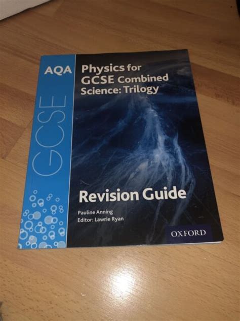 AQA Physics For GCSE Combined Science Trilogy Revision Guide By Pauline Anning Paperback