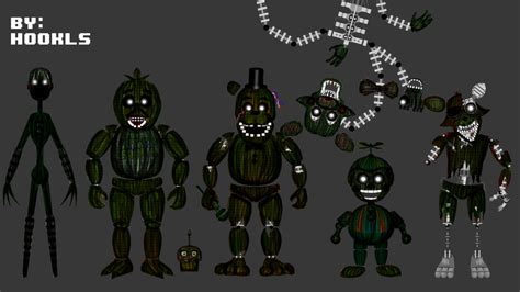 Fnaf 3 All Phantoms By Drakymadboi On Deviantart