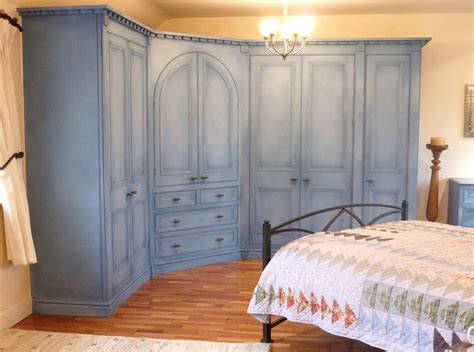 Hand Painted Wardrobe With Cloudy Paint Effect Traditional Painter