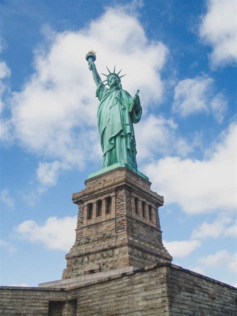 Statue Of Liberty New York City Red Around The World
