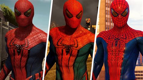 The Amazing Spider Man Suit Evolution In Spider Man Games Youtube