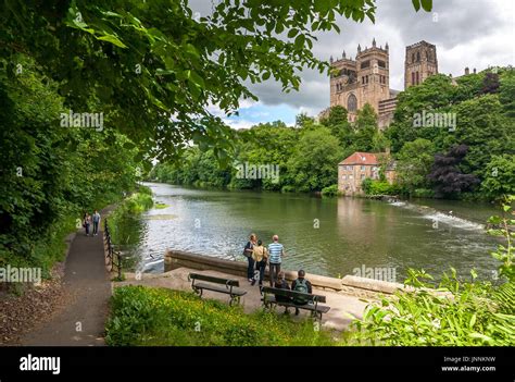 Summertime With Durham Cathedral And The Old Fulling Mill Overlooking