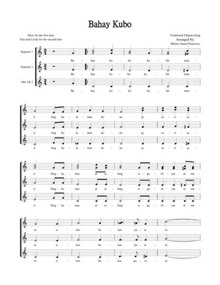 Preview Bahay Kubo S07938 Sheet Music Plus