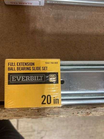 2 Everbilt 20 In Full Extension Side Mount Ball Bearing Drawer Slide