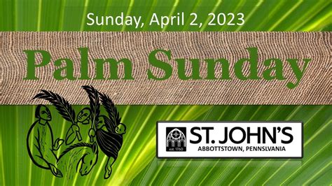 Palm Sunday Worship Sunday April 2 2023 Youtube