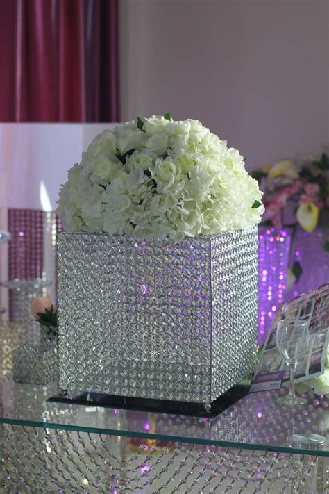 Buy Beautiful Square Crystal Wedding Centerpiece K9