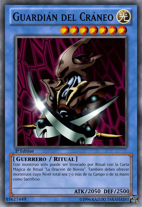 Yu Gi Oh Cards Guardián del Cráneo