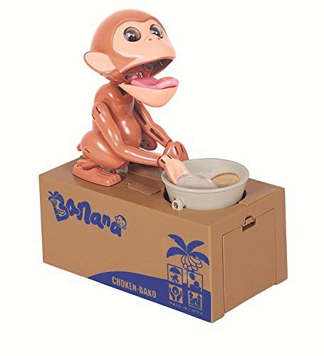 Virtuous Cool Gadgets Monkey Stealing Money Box Coin Bankrobotic