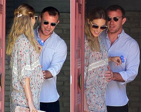 Guy Ritchie And His Pregnant Girlfriend Jacqui Ainsley At A Memorial
