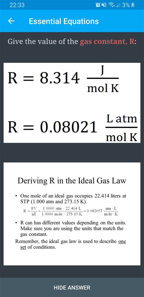 [MileDown] Is this card wrong (ideal gas constant)? : r/Mcat