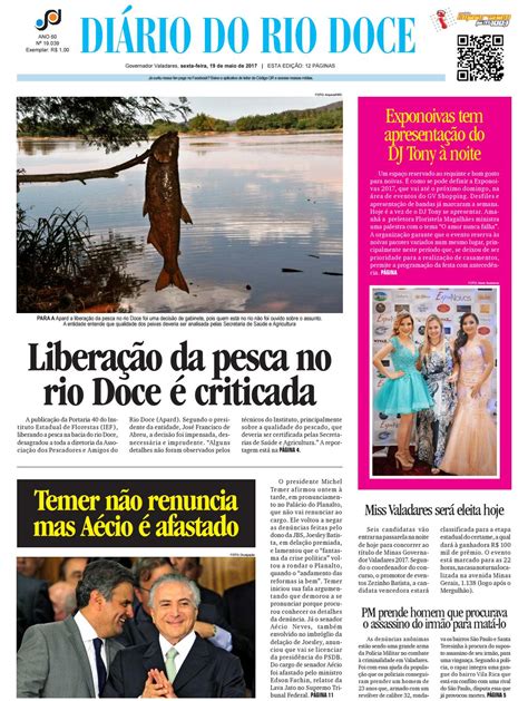 diário do rio doce edição de 19 05 2017 by diário do rio doce issuu